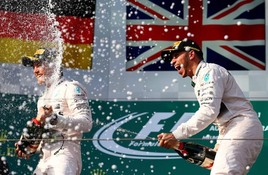 Rivali per il Mondiale: anche quest&#39;anno la lotta tra Hamilton e Rosberg sembra il tema obbligato. Getty